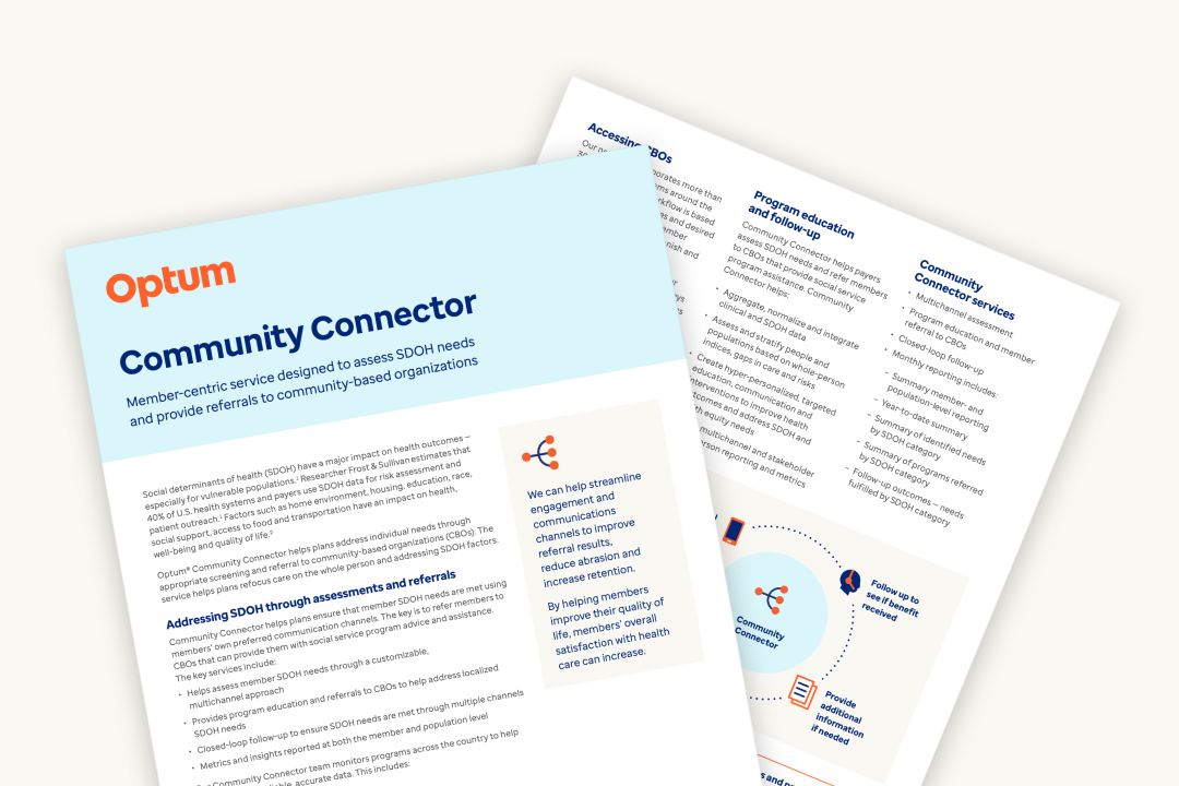 Optum Social Care Assistance Helps Health Plans
