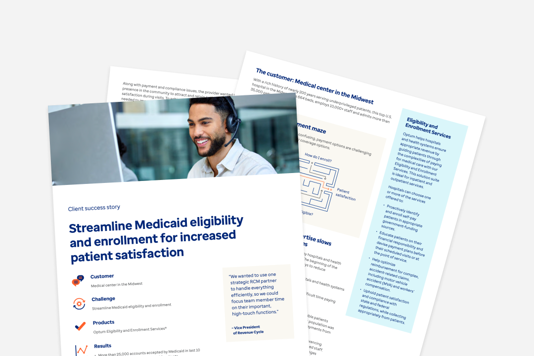 Streamline Medicaid Eligibility and Enrollment Processes 